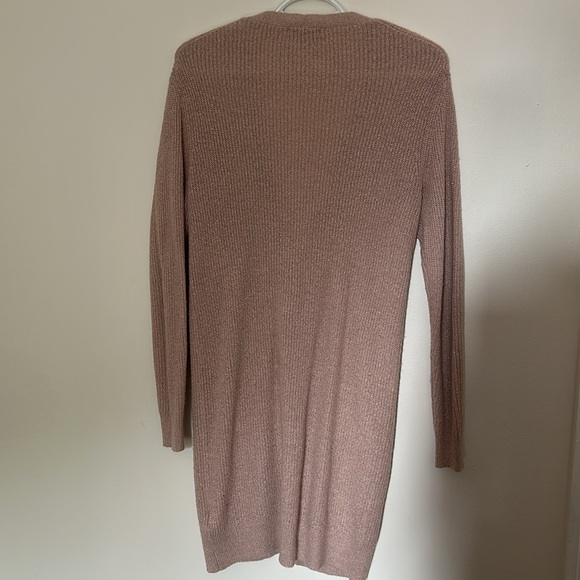 RW&CO Long Blush Cardigan with golden shiny tones - Picture 7 of 8